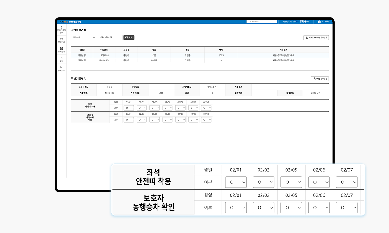 2.운행기록관리(안전운행)